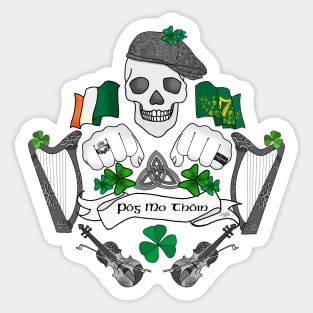 Irish Celtic Punk Rock Sticker